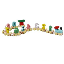 hot selling wooden train toy with number